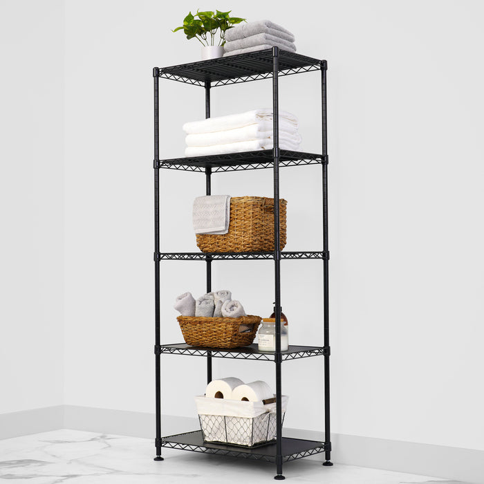 14" x 24" x 60" 5-Tier Wire Rack