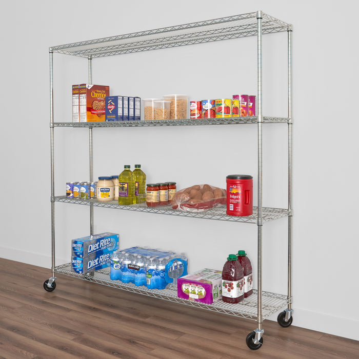 18" x 72" x 72" 4-Tier Wire Rack