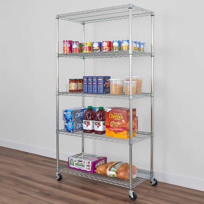 18" x 36" x 72" 5-Tier Wire Rack