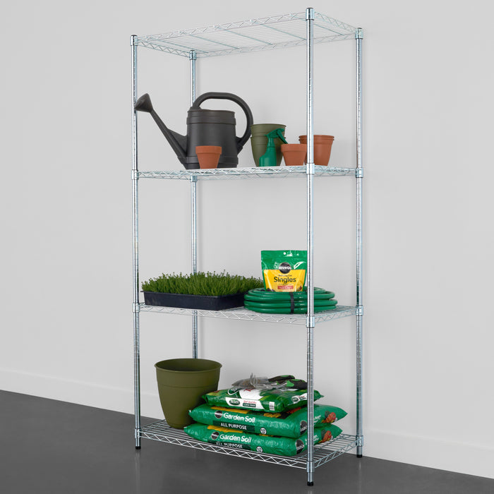 18" x 36" x 72" 4-Tier Wire Rack