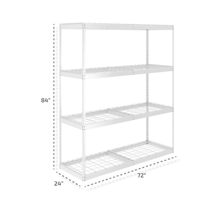 24" x 72" x 84" Heavy-Duty Garage Shelving