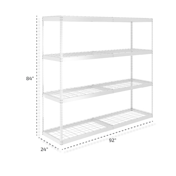 24" x 92" x 84" Heavy-Duty Garage Shelving